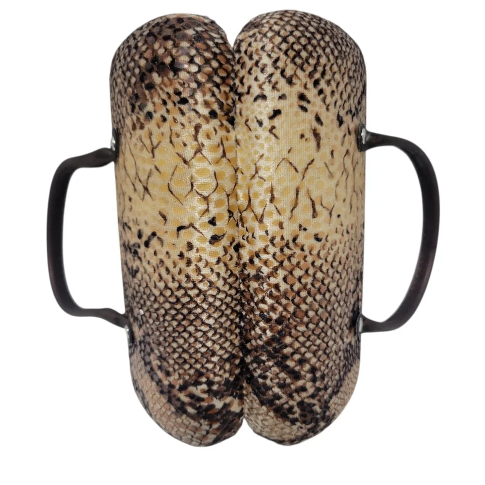Unbranded Adult Unisex Hardshell Eyeglasses Case Snake Skin Print Pre-owned